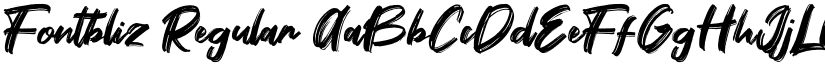 Fontbliz Regular font