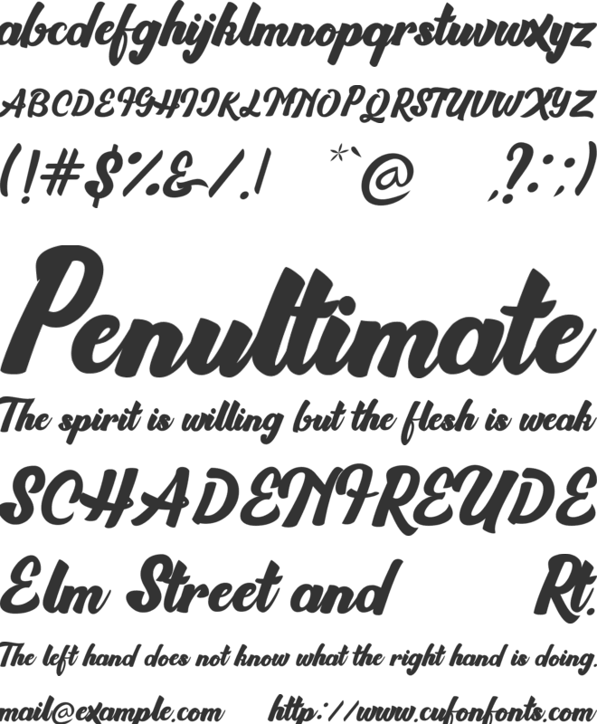 Brioche font preview