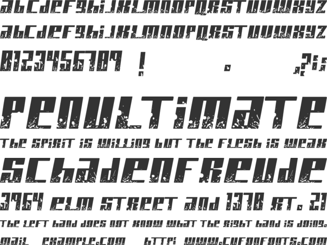 Paint It Black font preview