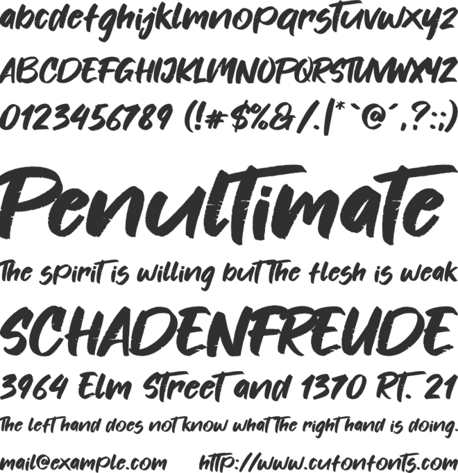 Fonters font preview