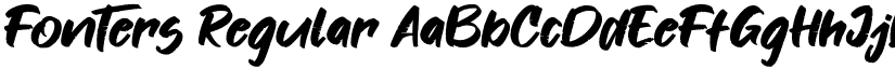 Fonters Regular font