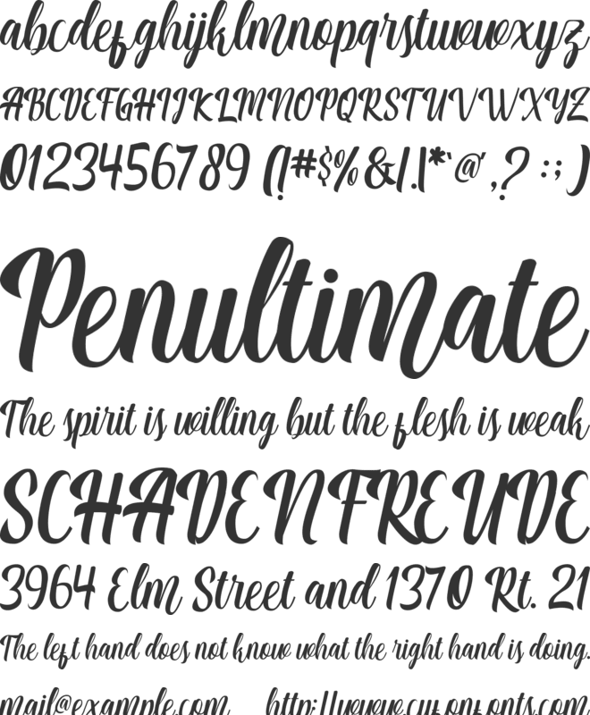 Matilda font preview