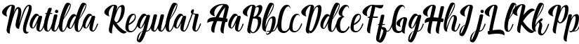 Matilda Regular font