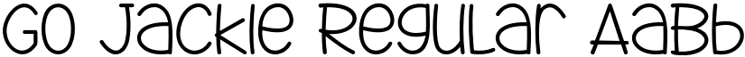 Go Jackie Regular font