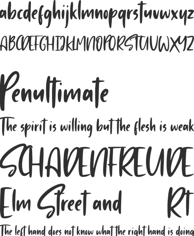 Sunday Vibes font preview