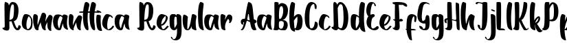 Romanttica Regular font