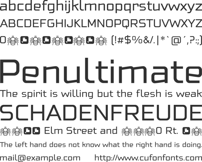 Neo Fobia font preview