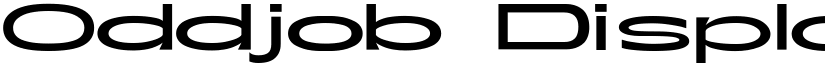Oddjob Display font