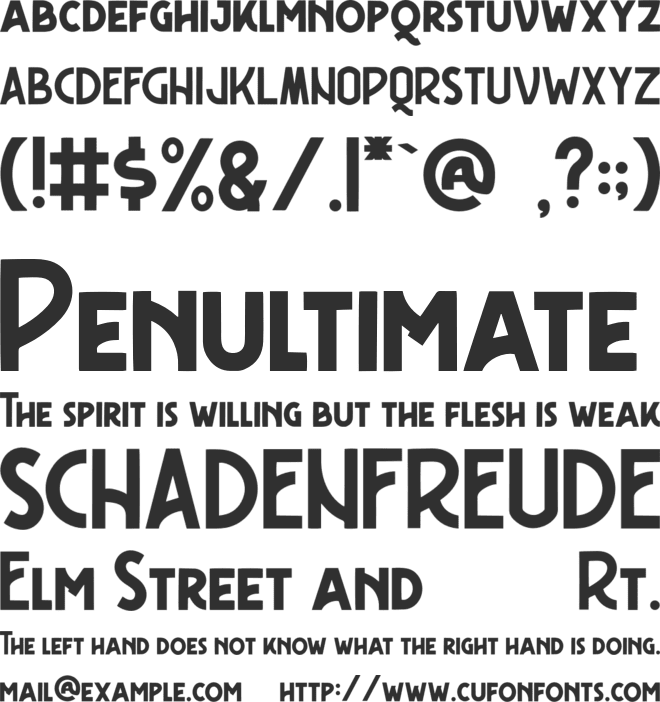 Freudian One font preview
