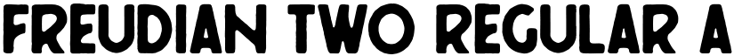 Freudian Two Regular font