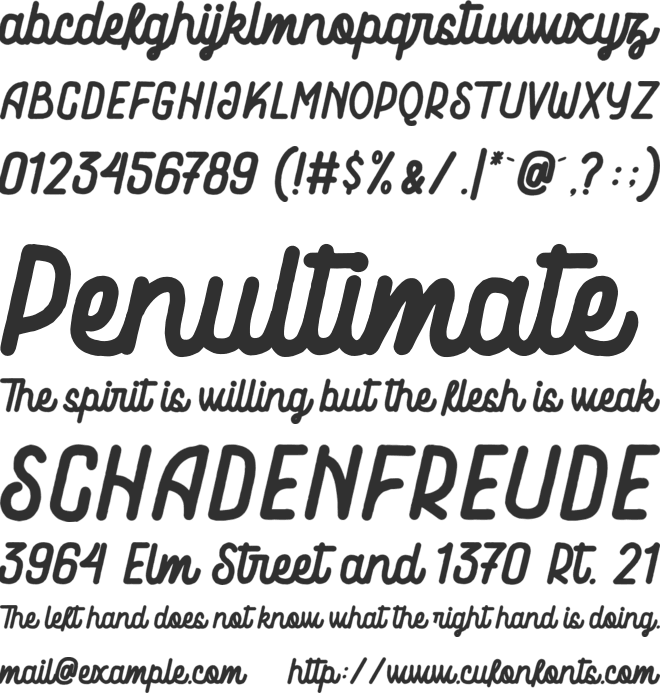 Motowerks font preview