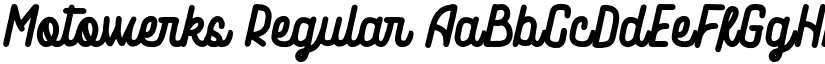 Motowerks Regular font