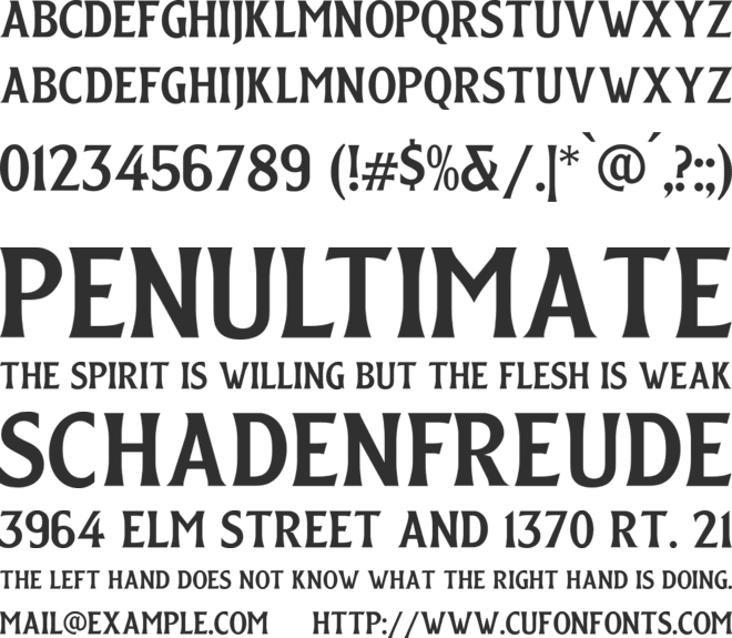 Edsbacka Flare Serif font preview