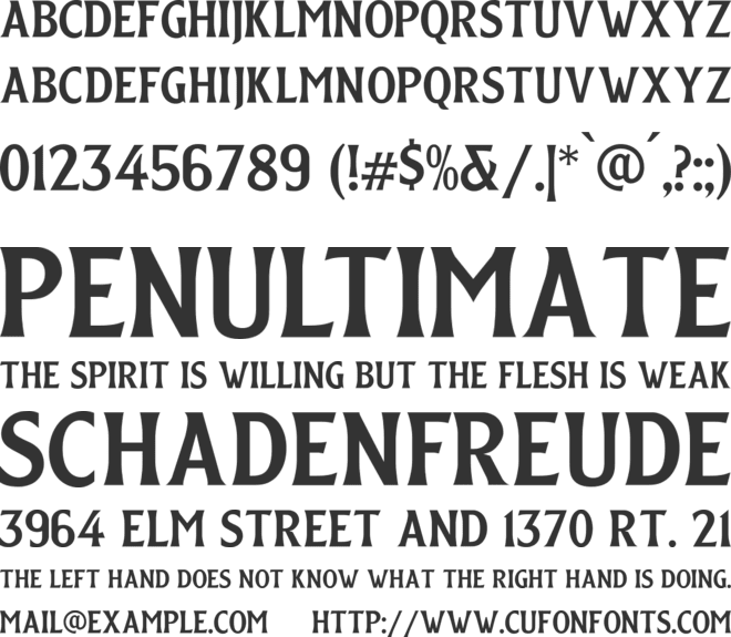 Edsbacka Flare Serif font preview