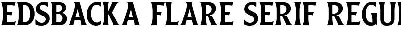 Edsbacka Flare Serif Regular font