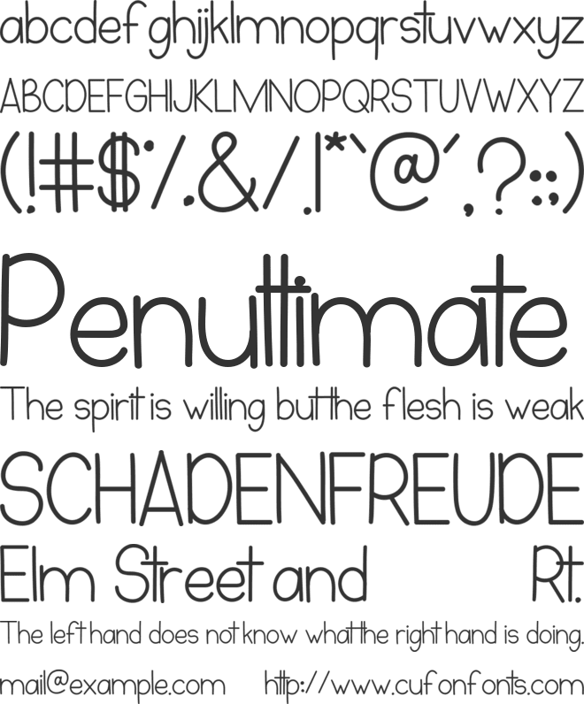 Honey Beezy font preview