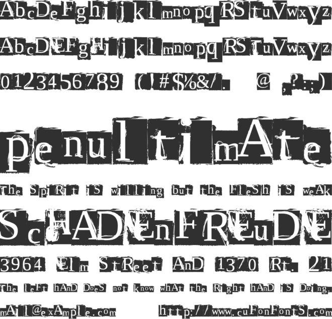 Script Serif font preview