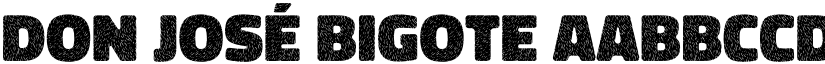 Don José Bigote font