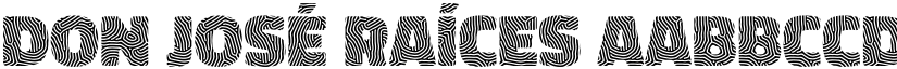 Don José Raíces font