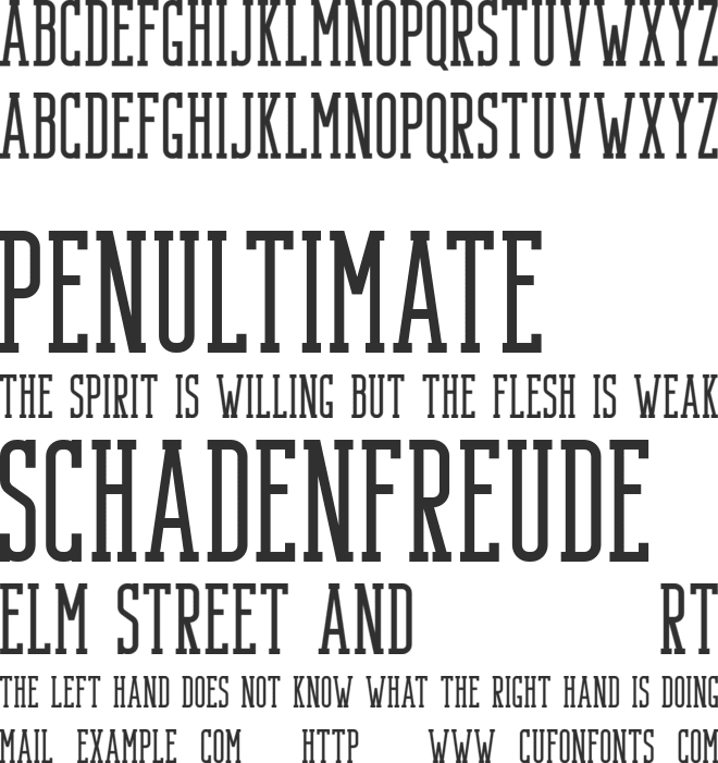 Bondie Slab Free font preview