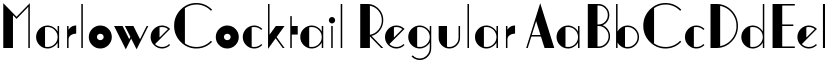 MarloweCocktail font download