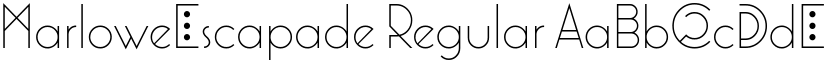 MarloweEscapade Regular font