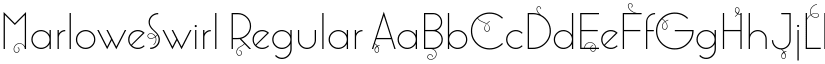 MarloweSwirl Regular font