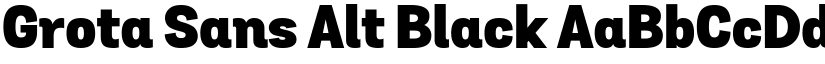 Grota Sans Alt Black font