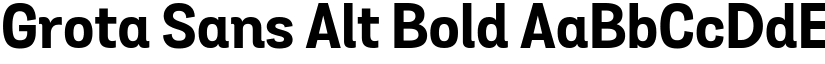 Grota Sans Alt Bold font