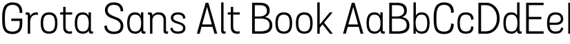 Grota Sans Alt Book font