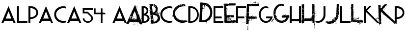 Alpaca 54 font download