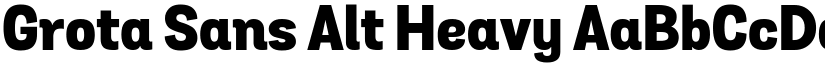 Grota Sans Alt Heavy font