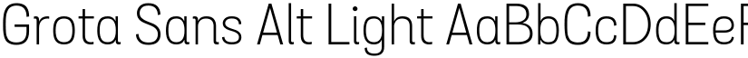 Grota Sans Alt Light font