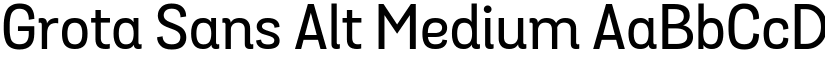 Grota Sans Alt Medium font