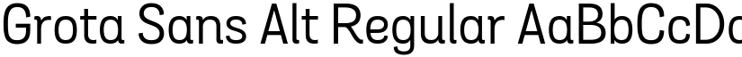 Grota Sans Alt Regular font