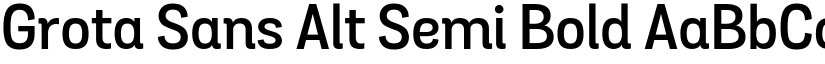 Grota Sans Alt Semi Bold font