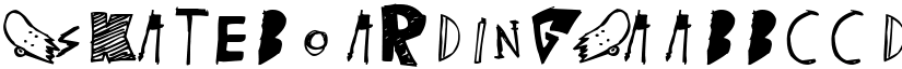 (skateboarding) font