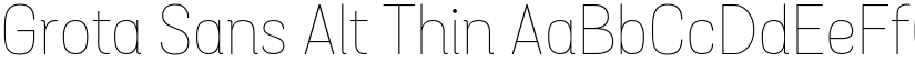 Grota Sans Alt Thin font