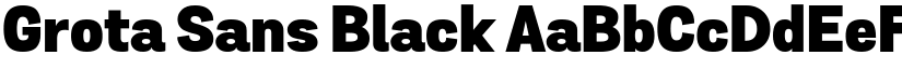Grota Sans Black font