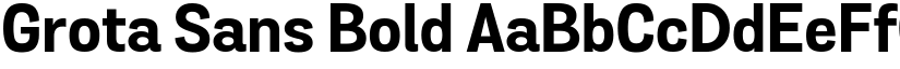 Grota Sans Bold font
