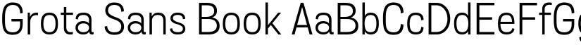 Grota Sans Book font