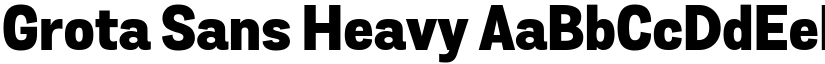 Grota Sans Heavy font
