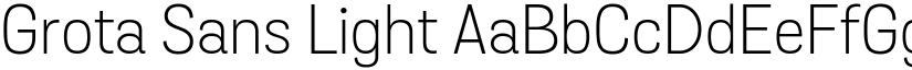 Grota Sans Light font