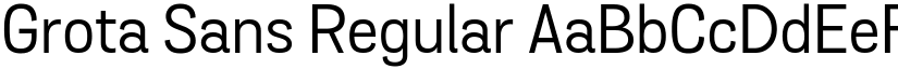 Grota Sans Regular font