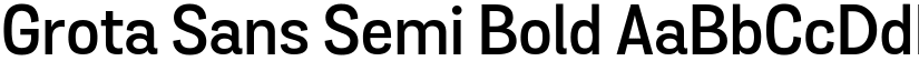 Grota Sans Semi Bold font