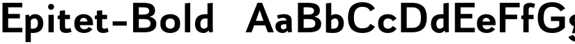 Epitet-Bold ☞ font