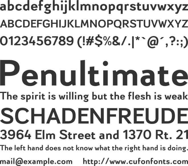 Epitet- font preview