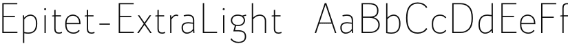 Epitet-ExtraLight ☞ font