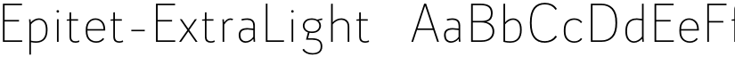 Epitet-ExtraLight ☞ font