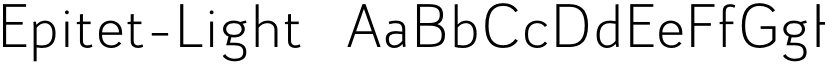 Epitet-Light ☞ font